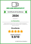 Bed and Breakfast . it Certificato di eccellenza
